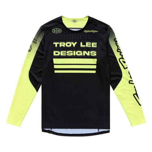 TROY LEE DESIGNS SPRINT Camisola de manga comprida preta/amarela