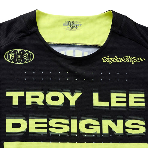 TROY LEE DESIGNS SPRINT Camisola de manga comprida preta/amarela