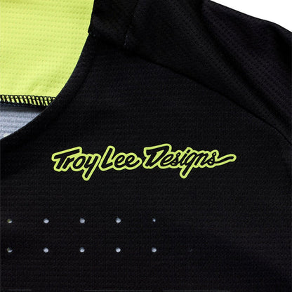 Maillot TROY LEE DESIGNS SPRINT Mangas Compridas Preto/Amarelo