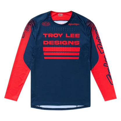 Camisola TROY LEE DESIGNS SPRINT Mangas Longas Azul/Vermelho