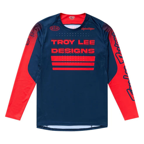 TROY LEE DESIGNS SPRINT Camisola de manga comprida azul/vermelha