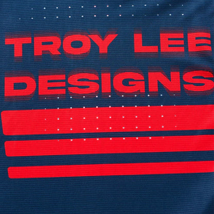 Camisola TROY LEE DESIGNS SPRINT Mangas Longas Azul/Vermelho