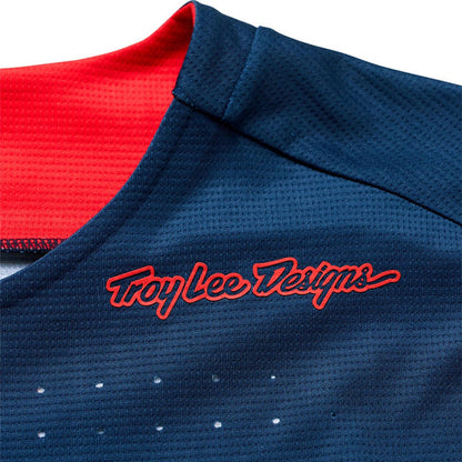 Camisola TROY LEE DESIGNS SPRINT Mangas Longas Azul/Vermelho