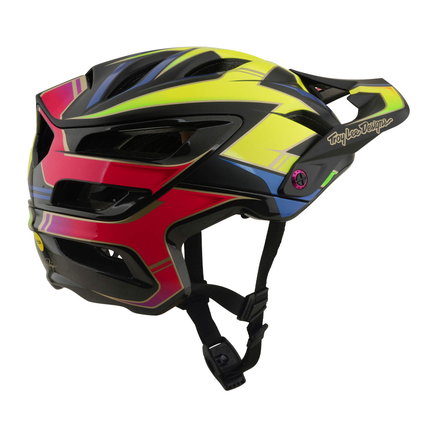 Capacete de BTT TROY LEE DESIGNS A3 MIPS ELECTRA Preto