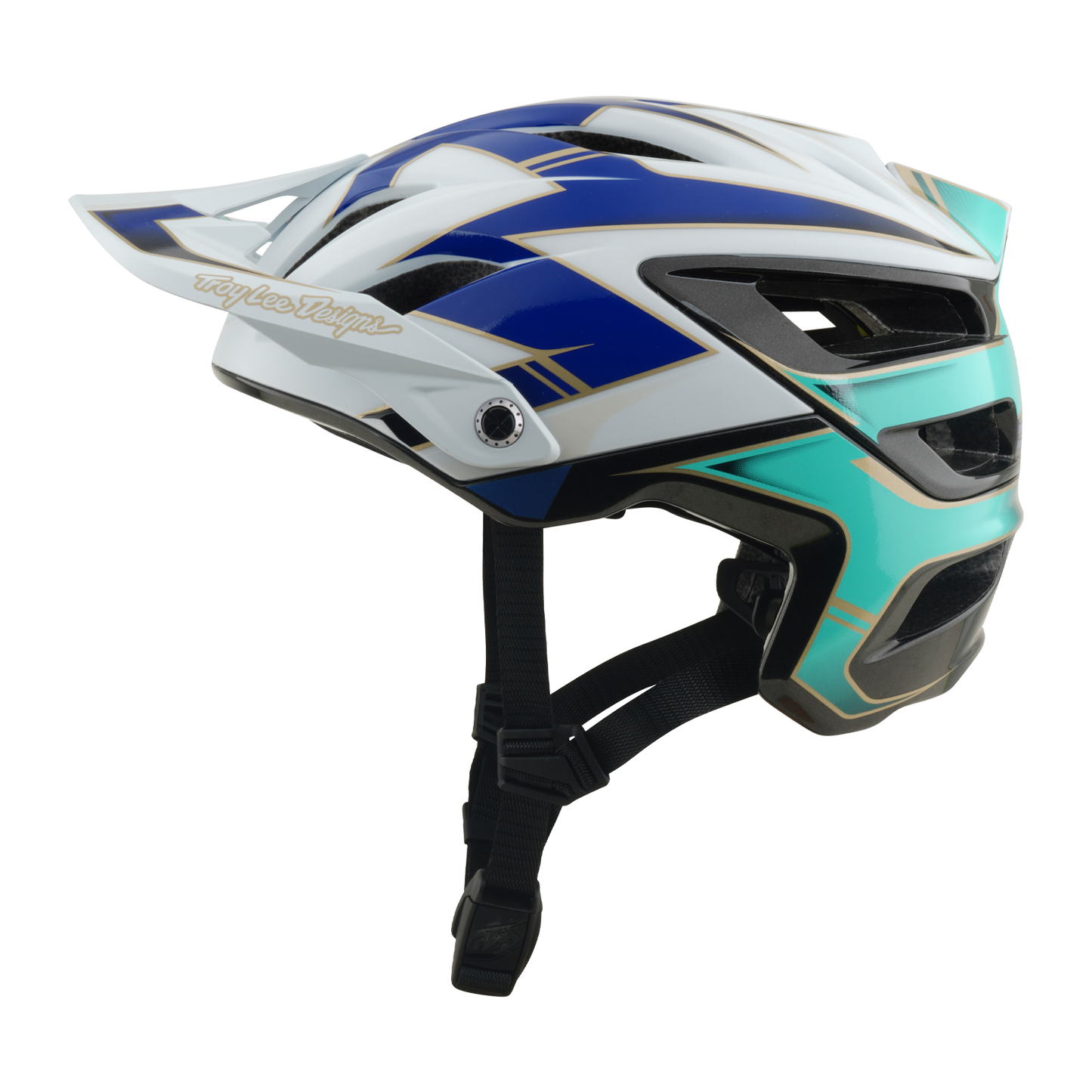 Capacete de BTT TROY LEE DESIGNS A3 MIPS ELECTRA Branco