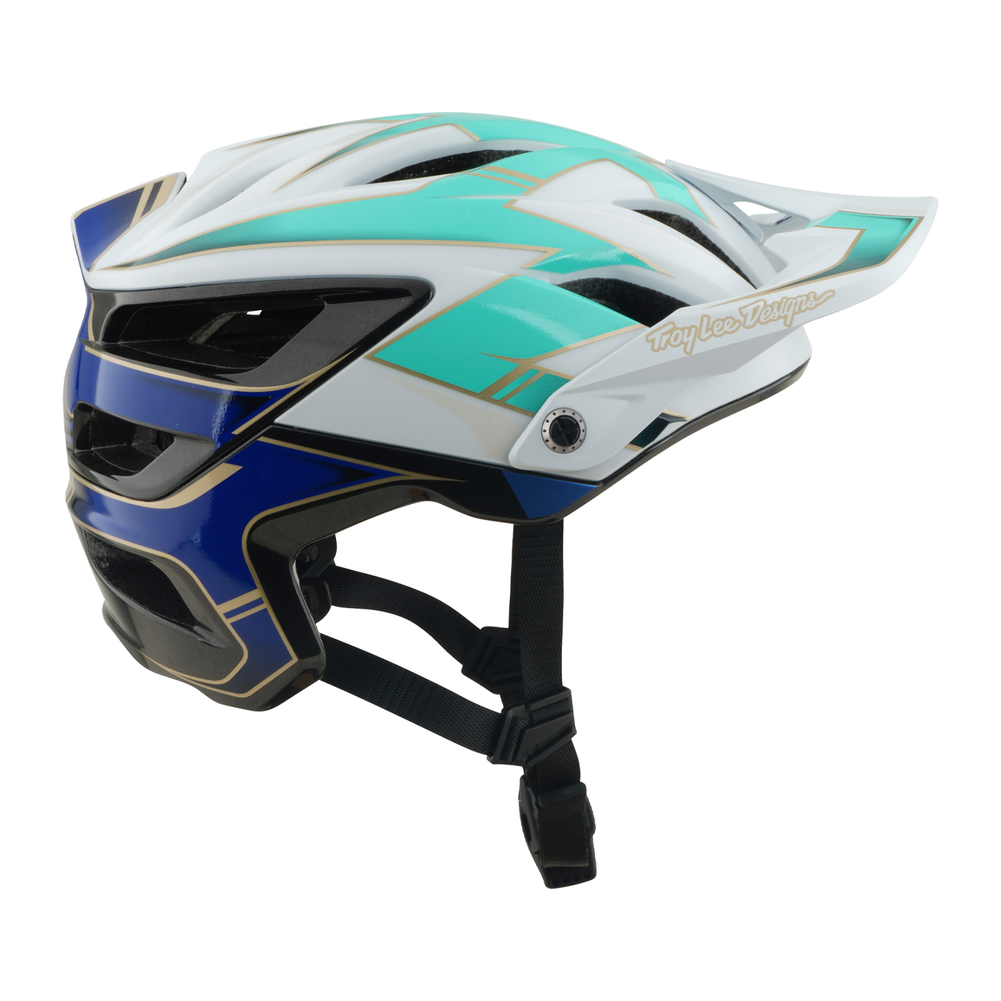 Capacete de BTT TROY LEE DESIGNS A3 MIPS ELECTRA Branco