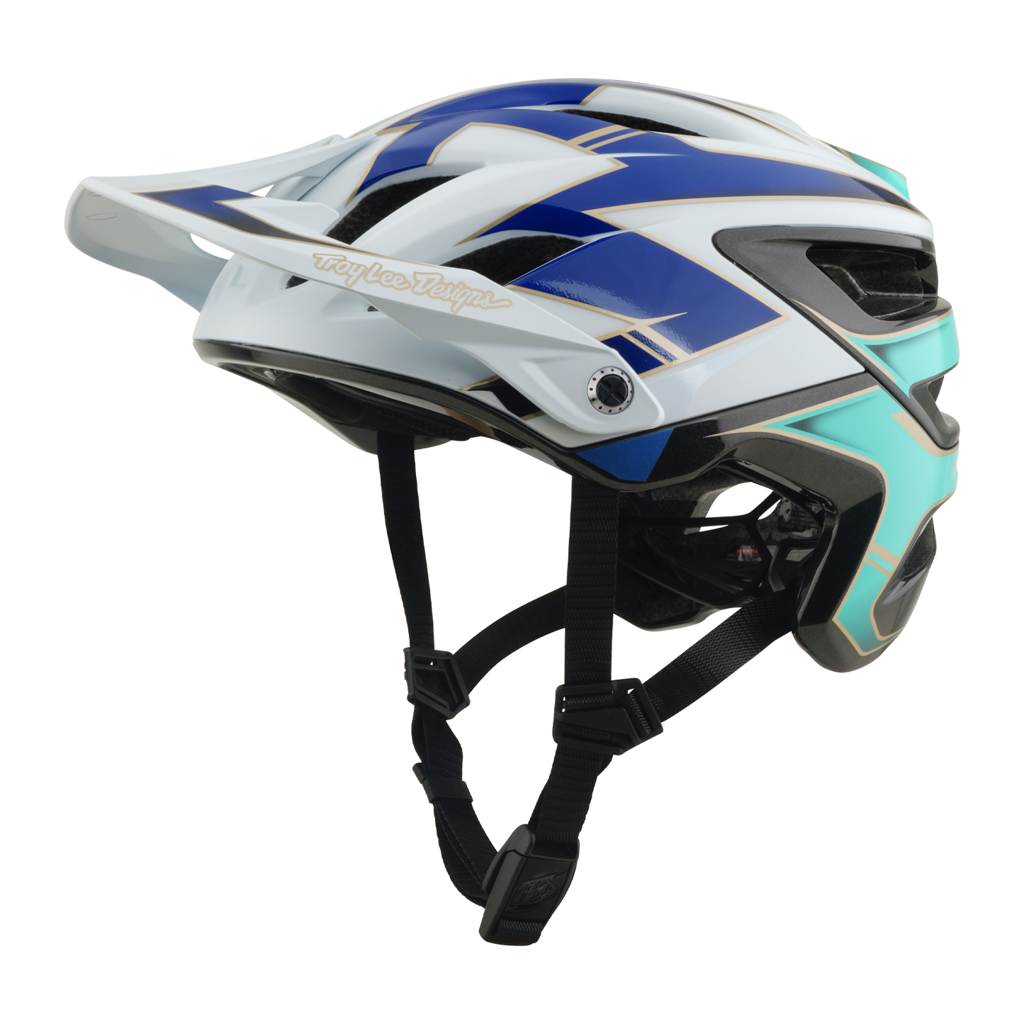 Capacete de BTT TROY LEE DESIGNS A3 MIPS ELECTRA Branco