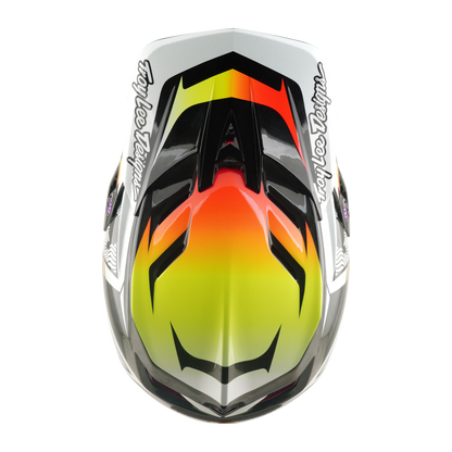 Capacete de BTT TROY LEE DESIGNS D4 CARBON MIPS Lined Up Preto/Amarelo