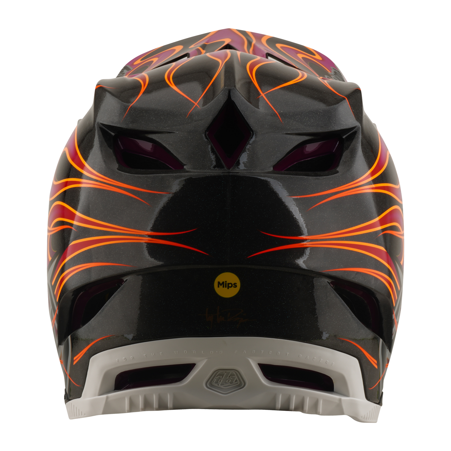 Capacete de BTT TROY LEE DESIGNS D4 CARBON MIPS Carbono Torcido/Magenta