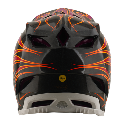 Capacete de BTT TROY LEE DESIGNS D4 CARBON MIPS Torched Carbon/Magenta