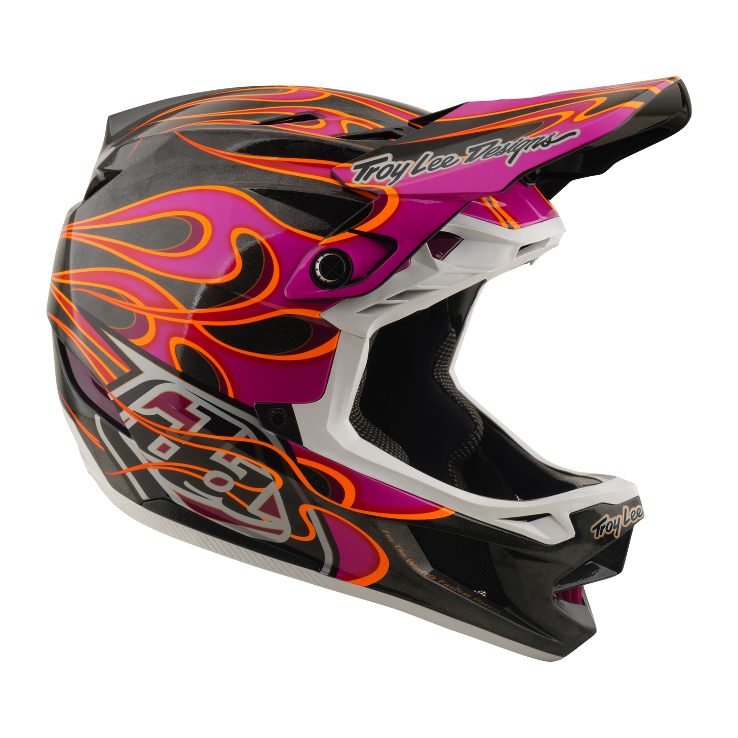 Capacete de BTT TROY LEE DESIGNS D4 CARBON MIPS Carbono Torcido/Magenta