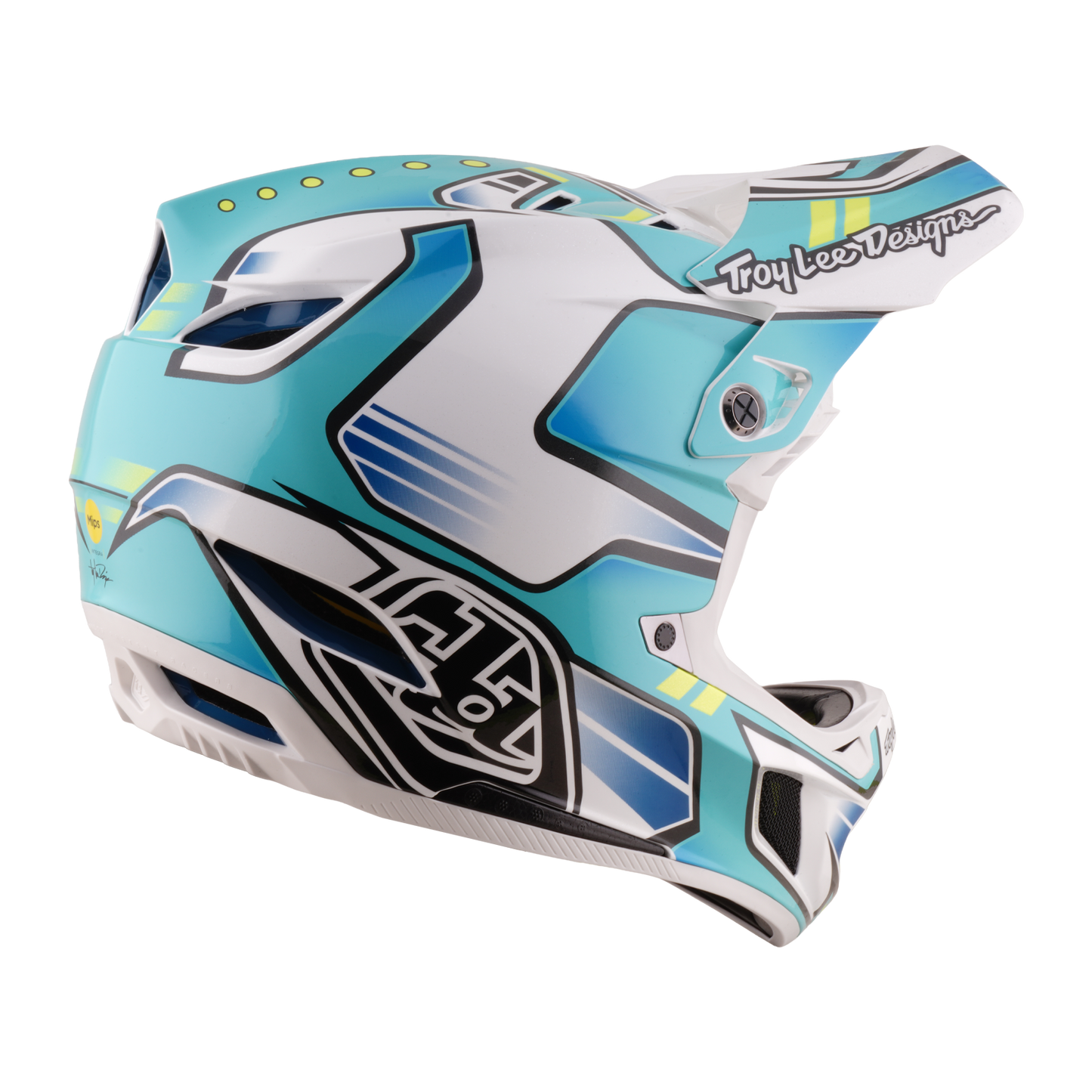 Capacete MTB TROY LEE DESIGNS D4 COMPOSITE MIPS CREST REAL Green