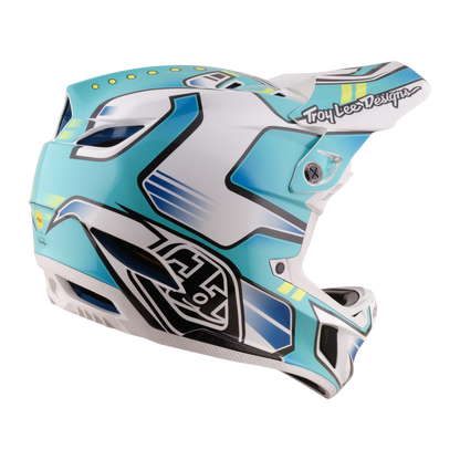 Capacete VTT TROY LEE DESIGNS D4 COMPOSITE MIPS CREST REAL Verde