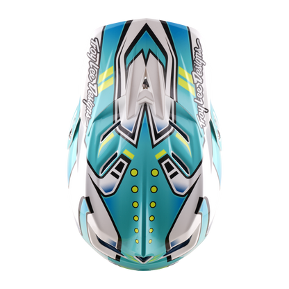 Capacete VTT TROY LEE DESIGNS D4 COMPOSITE MIPS CREST REAL Verde