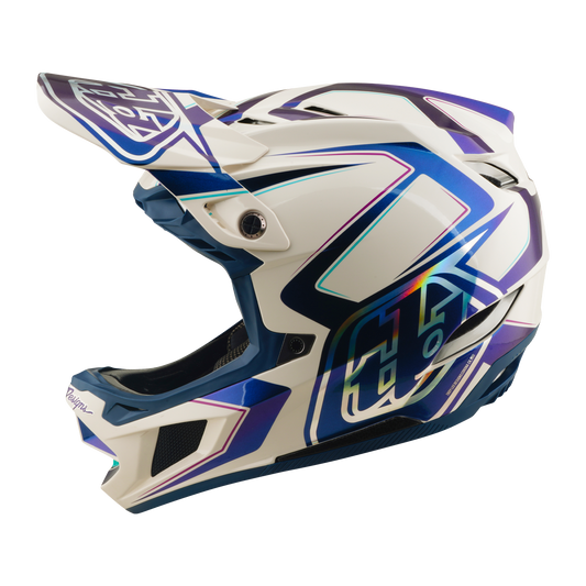 Capacete de BTT TROY LEE DESIGNS D4 COMPOSITE MIPS FLARED Branco