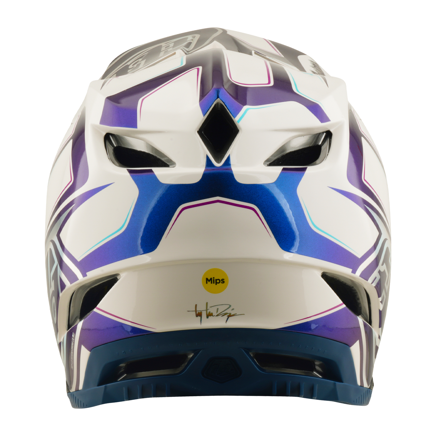 Capacete de BTT TROY LEE DESIGNS D4 COMPOSITE MIPS FLARED Branco