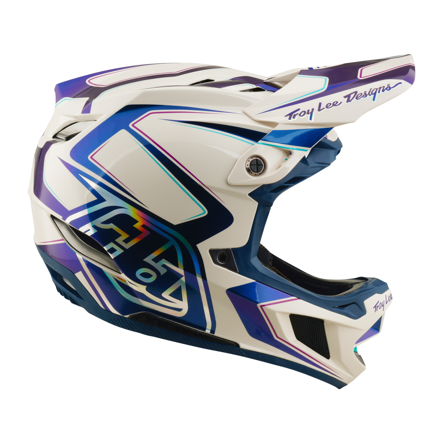 Capacete de BTT TROY LEE DESIGNS D4 COMPOSITE MIPS FLARED Branco