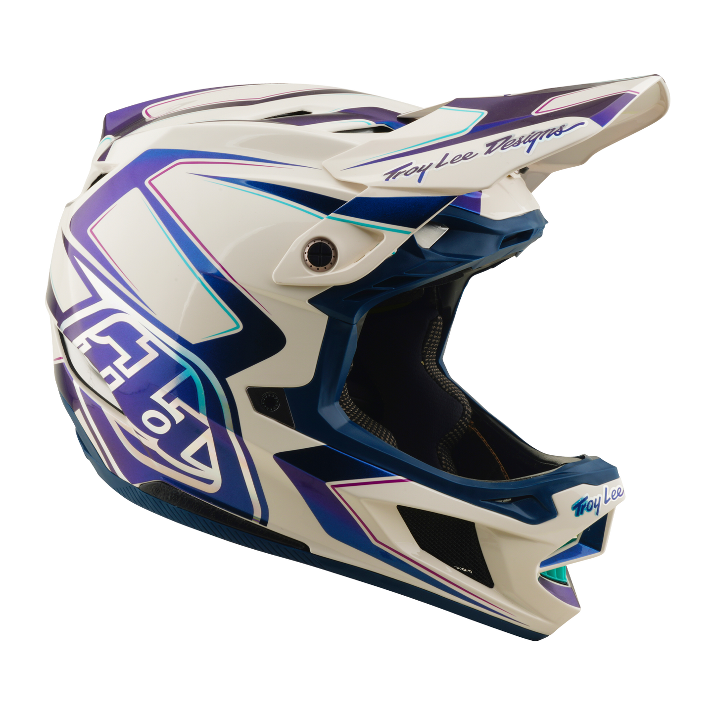 Capacete de BTT TROY LEE DESIGNS D4 COMPOSITE MIPS FLARED Branco
