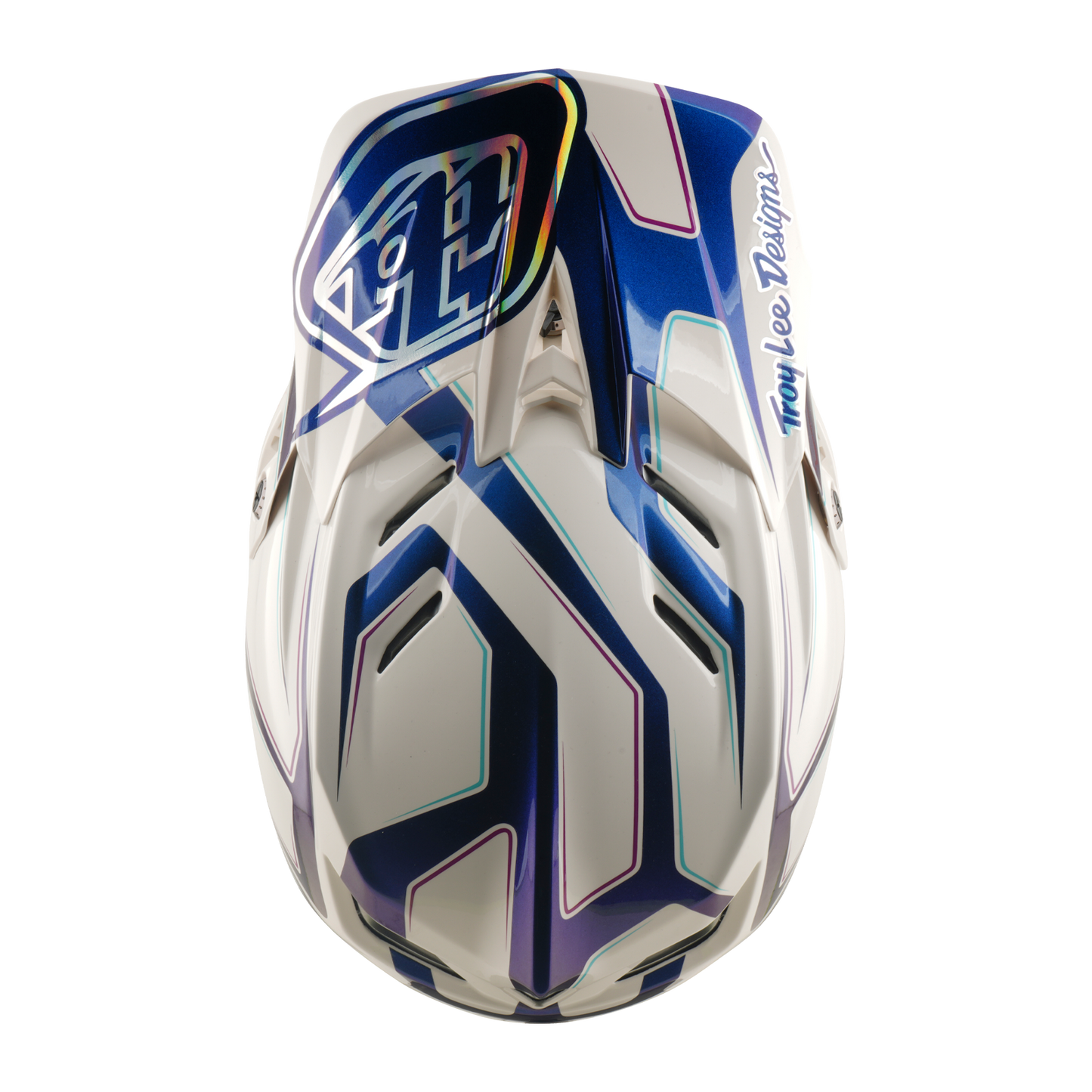 Capacete de BTT TROY LEE DESIGNS D4 COMPOSITE MIPS FLARED Branco