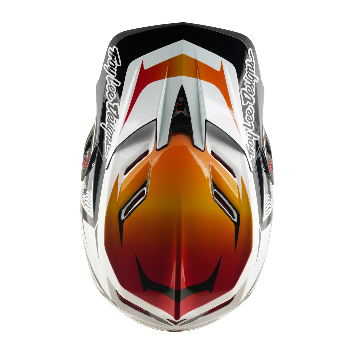 Capacete de BTT TROY LEE DESIGNS D4 COMPOSITE MIPS LINED UP Branco