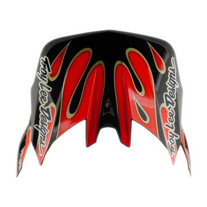 Capacete de BTT TROY LEE DESIGNS D4 COMPOSITE MIPS OVERSPRAY Branco/Vermelho