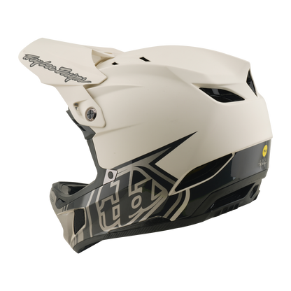 Capacete MTB TROY LEE DESIGNS D4 COMPOSITE MIPS STEALTH PUMICE Branco