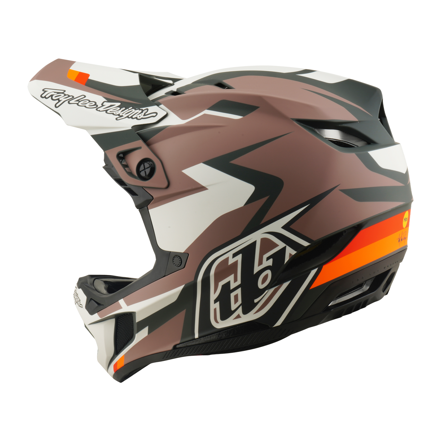 Capacete de BTT TROY LEE DESIGNS D4 POLIACRILITE MIPS ROAMER Clay