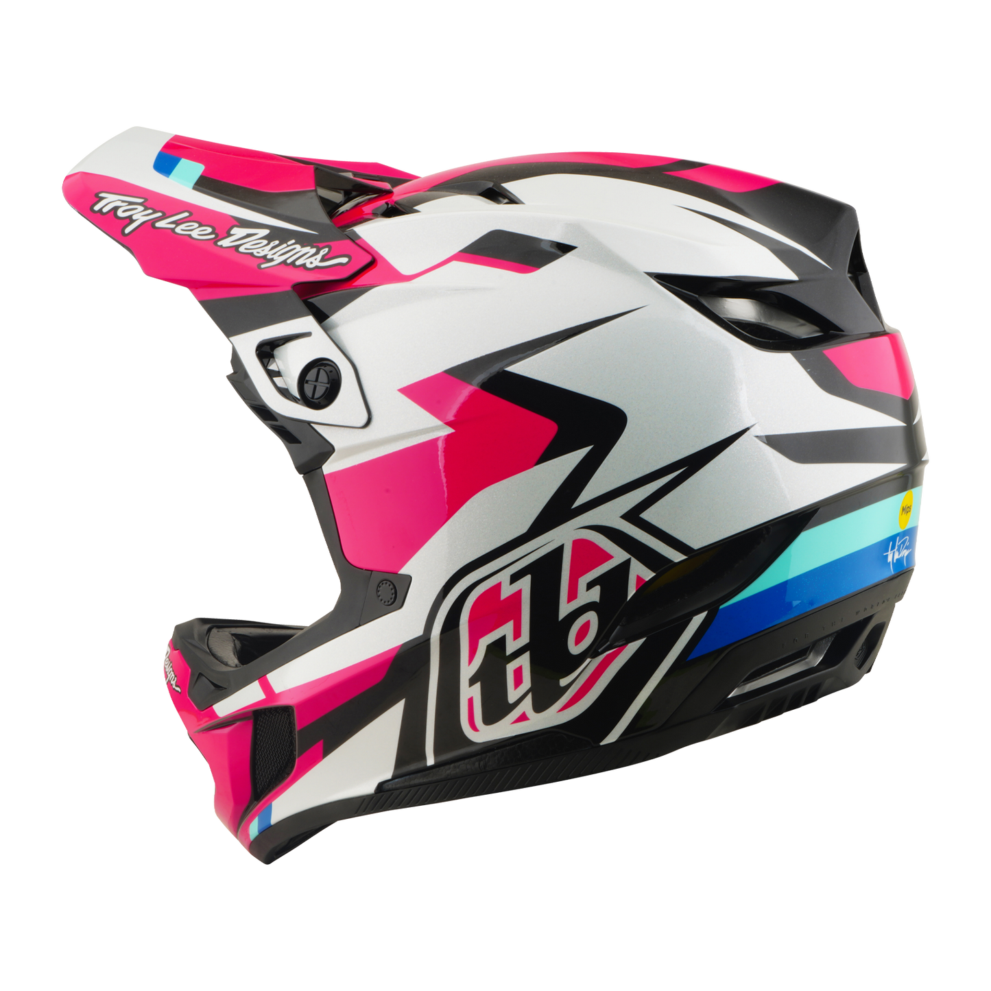 Capacete de BTT TROY LEE DESIGNS D4 POLYACRYLITE MIPS ROAMER Magenta