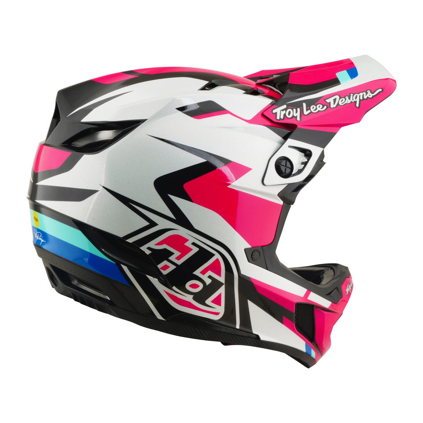 Capacete de BTT TROY LEE DESIGNS D4 POLYACRYLITE MIPS ROAMER Magenta