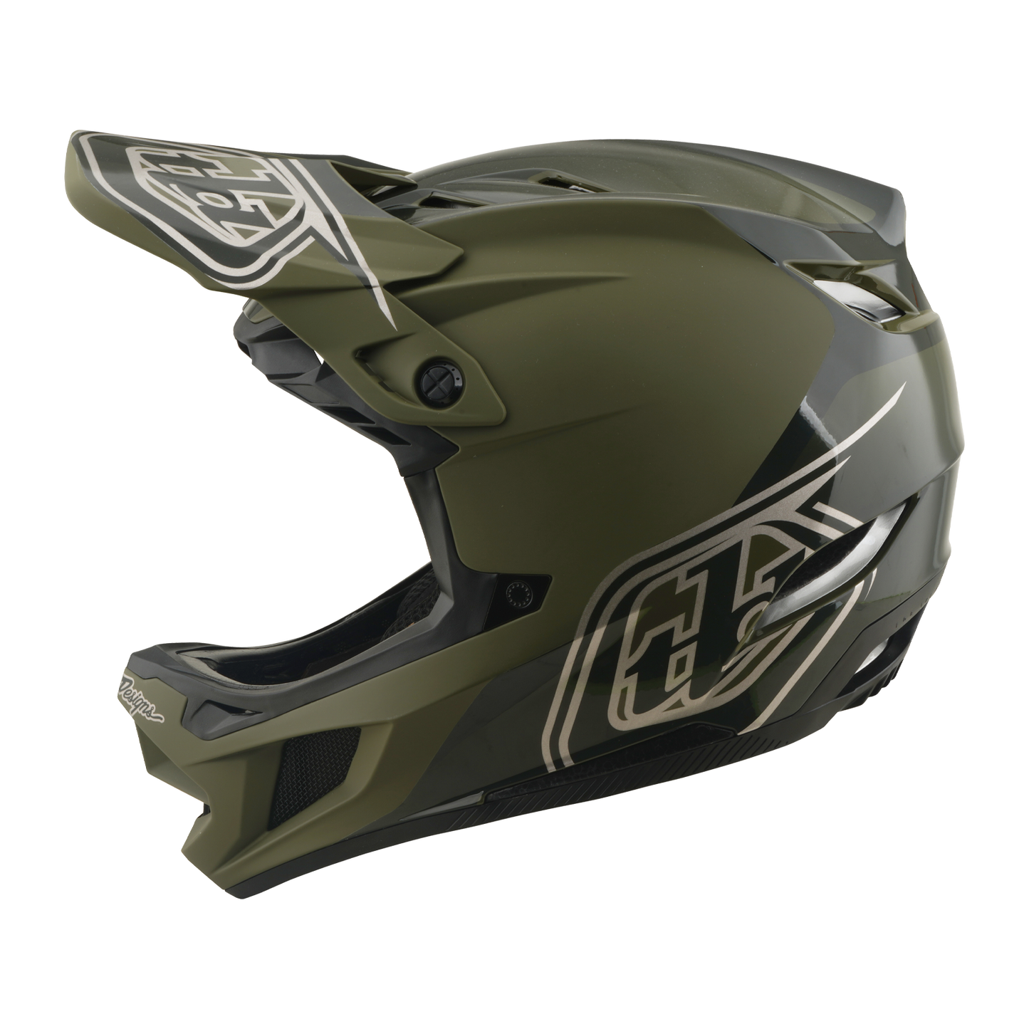 Capacete de BTT TROY LEE DESIGNS D4 POLYACRYLITE MIPS SHADOW BEETLE Cáqui