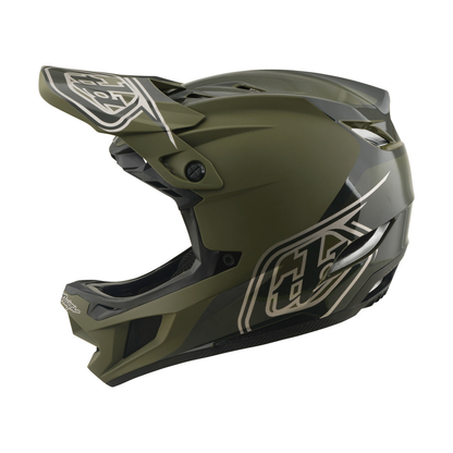 Capacete MTB TROY LEE DESIGNS D4 POLYACRYLITE MIPS SHADOW BEETLE Kaki