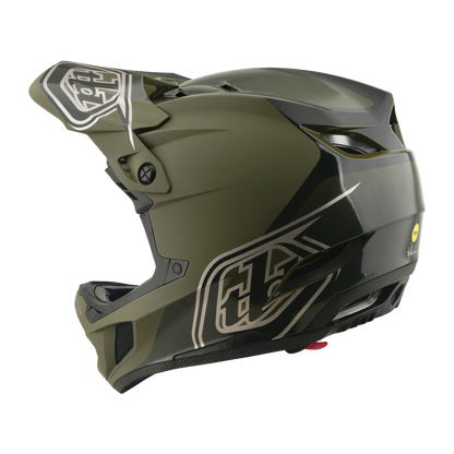 Capacete MTB TROY LEE DESIGNS D4 POLYACRYLITE MIPS SHADOW BEETLE Kaki
