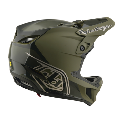 Capacete MTB TROY LEE DESIGNS D4 POLYACRYLITE MIPS SHADOW BEETLE Kaki