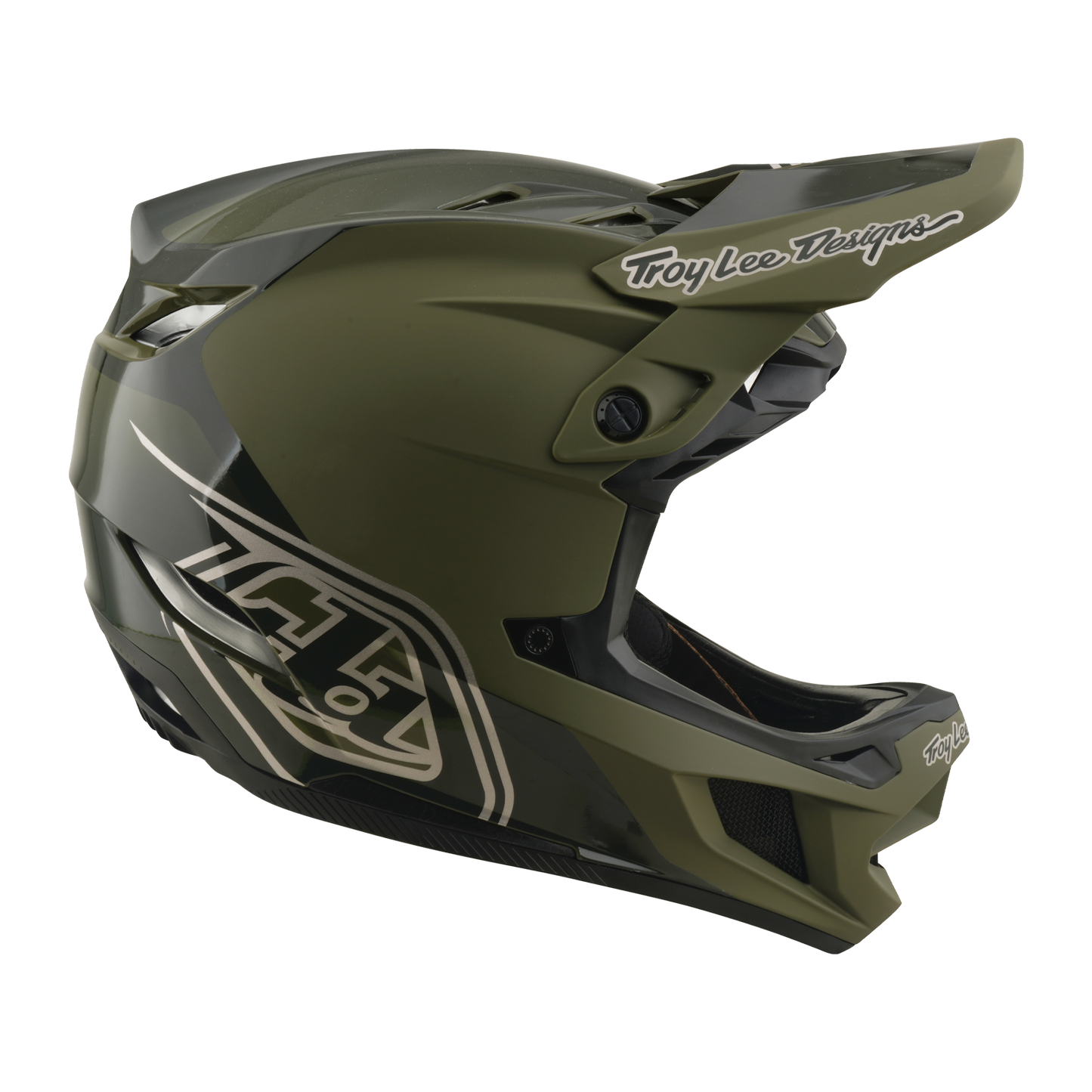 Capacete de BTT TROY LEE DESIGNS D4 POLYACRYLITE MIPS SHADOW BEETLE Cáqui