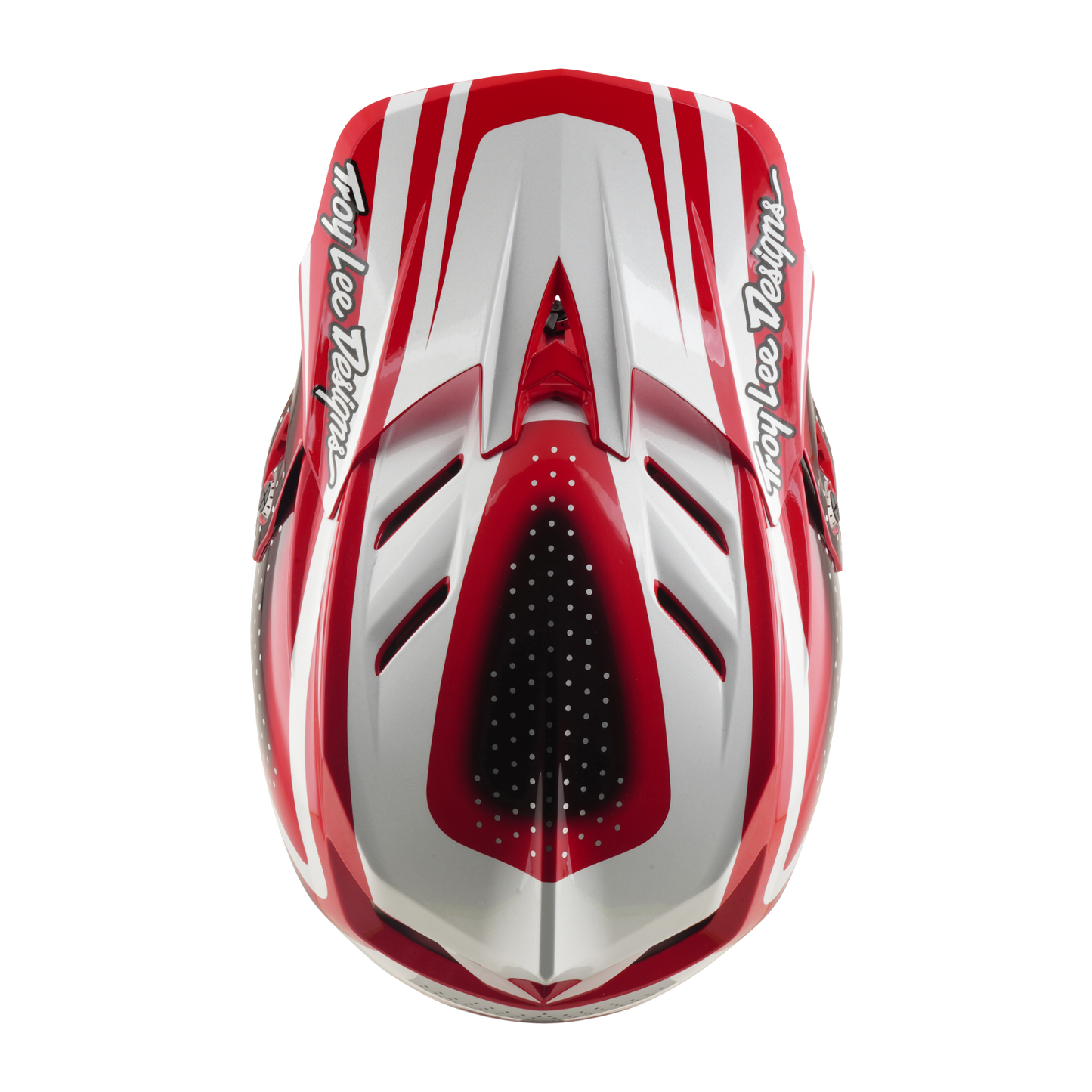 Capacete de BTT TROY LEE DESIGNS D4 POLIACRILITE MIPS THE LINE Vermelho/Branco