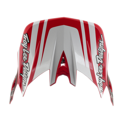 Capacete BTT TROY LEE DESIGNS D4 POLYACRYLITE MIPS THE LINE Vermelho/Branco