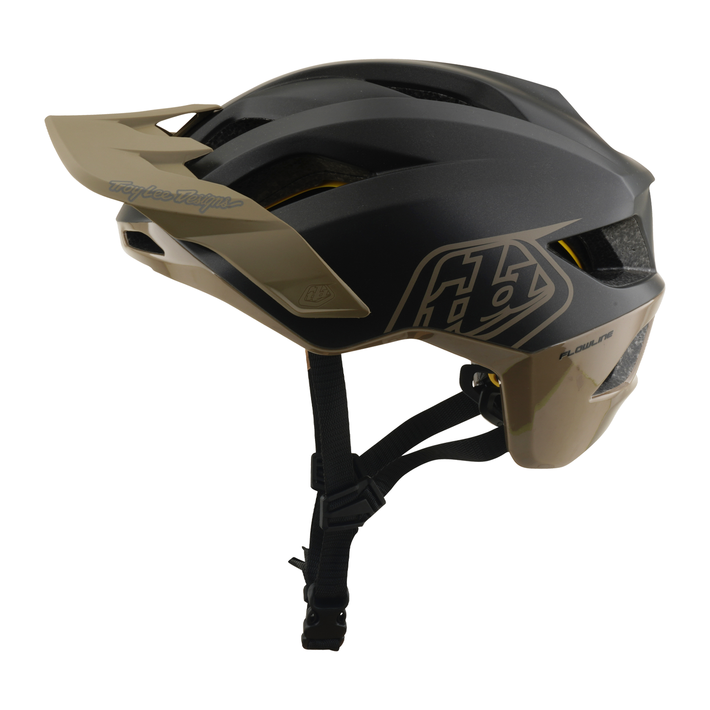 Capacete MTB TROY LEE DESIGNS FLOWLINE POINT MIPS Carvão vegetal/Madeira