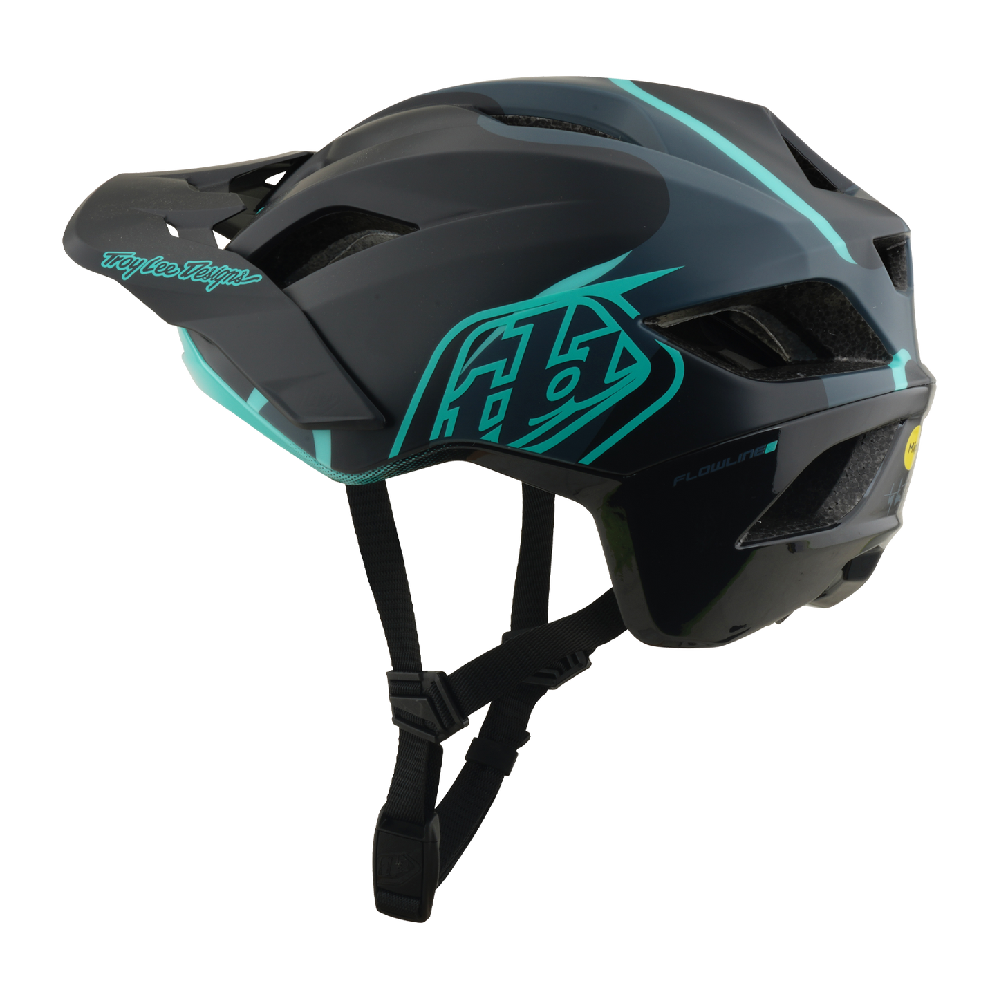 Capacete MTB TROY LEE DESIGNS FLOWLINE SE MIPS BADGE Carbono/Azul
