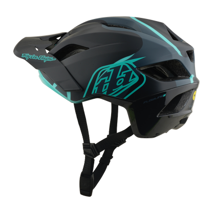 Capacete MTB TROY LEE DESIGNS FLOWLINE SE MIPS BADGE Carbon/Azul