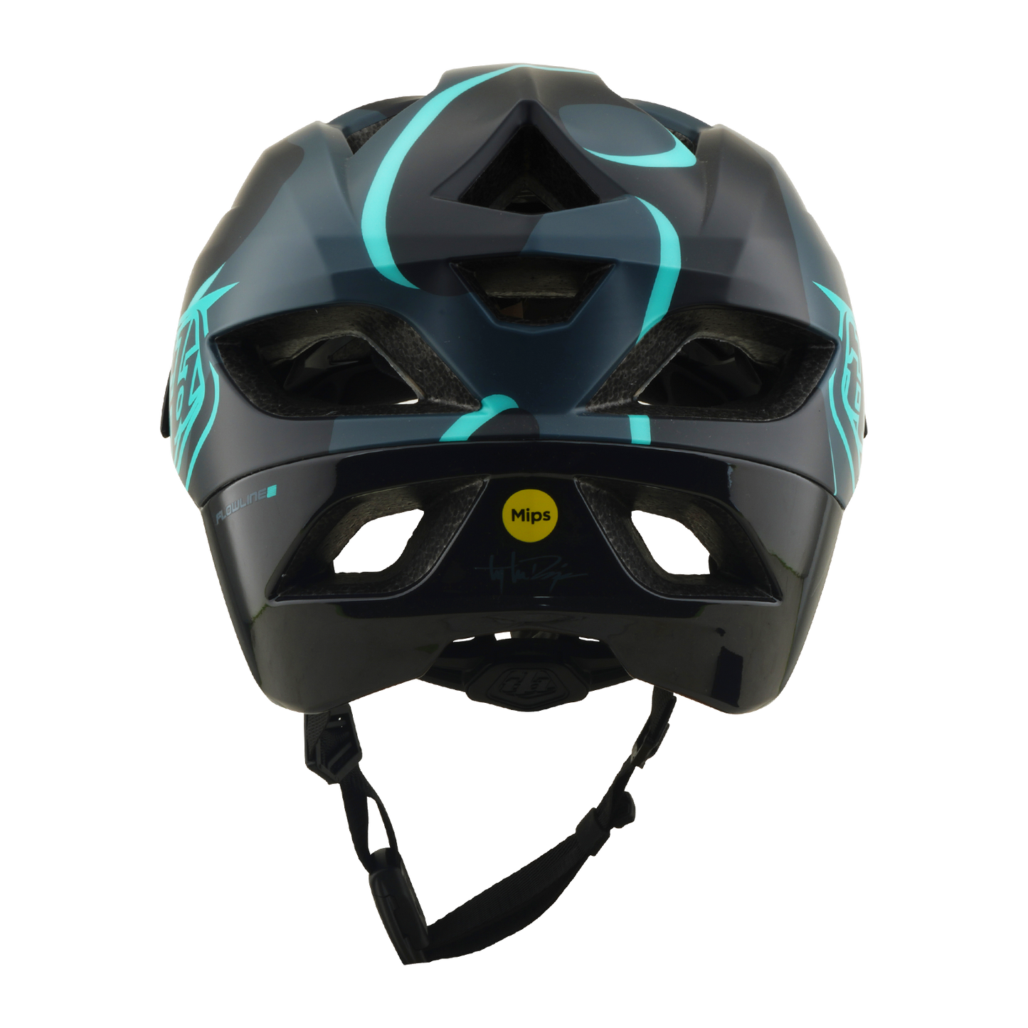 Capacete MTB TROY LEE DESIGNS FLOWLINE SE MIPS BADGE Carbono/Azul