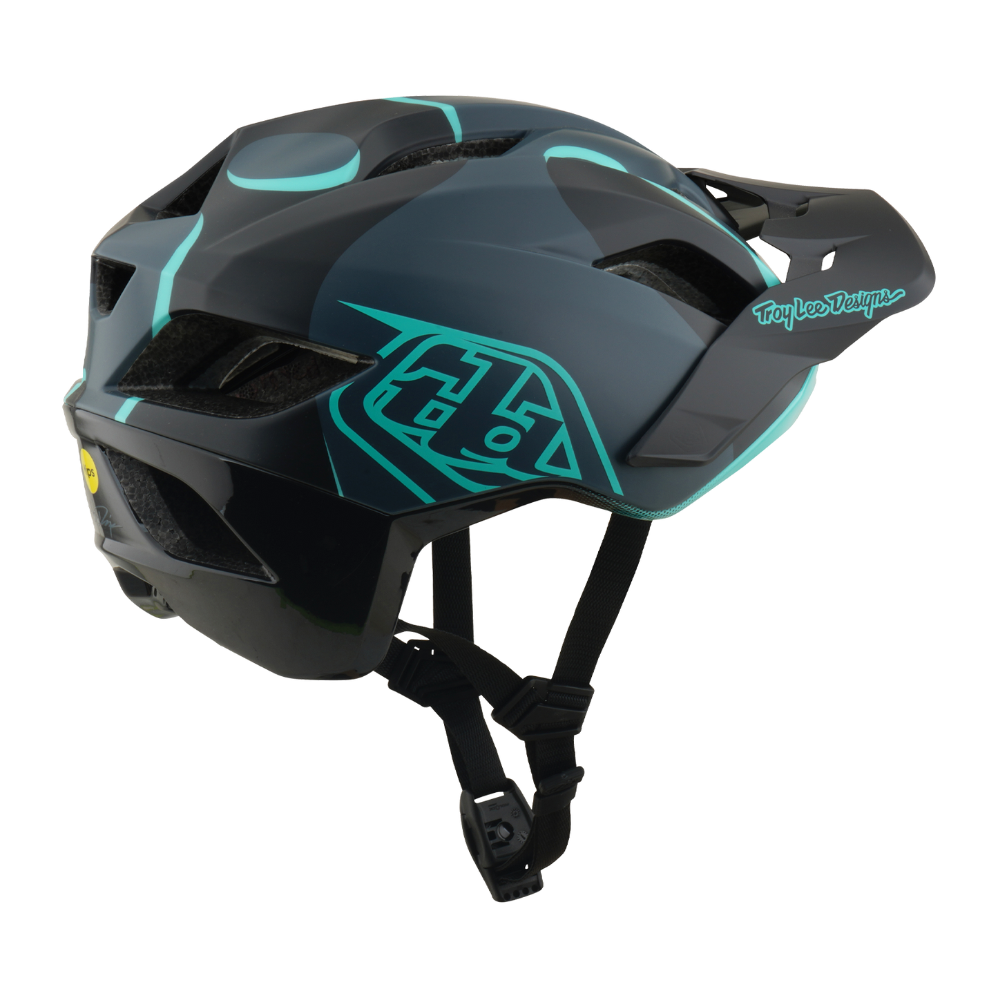 Capacete MTB TROY LEE DESIGNS FLOWLINE SE MIPS BADGE Carbono/Azul