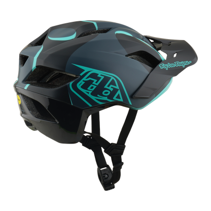 Capacete MTB TROY LEE DESIGNS FLOWLINE SE MIPS BADGE Carbon/Azul
