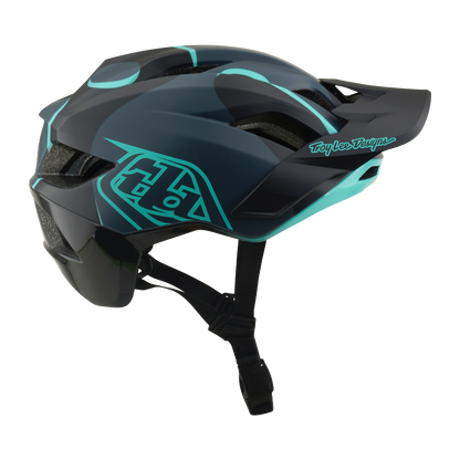 Capacete MTB TROY LEE DESIGNS FLOWLINE SE MIPS BADGE Carbon/Azul