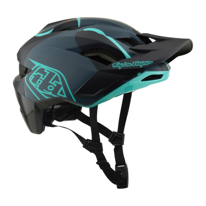 Capacete MTB TROY LEE DESIGNS FLOWLINE SE MIPS BADGE Carbon/Azul