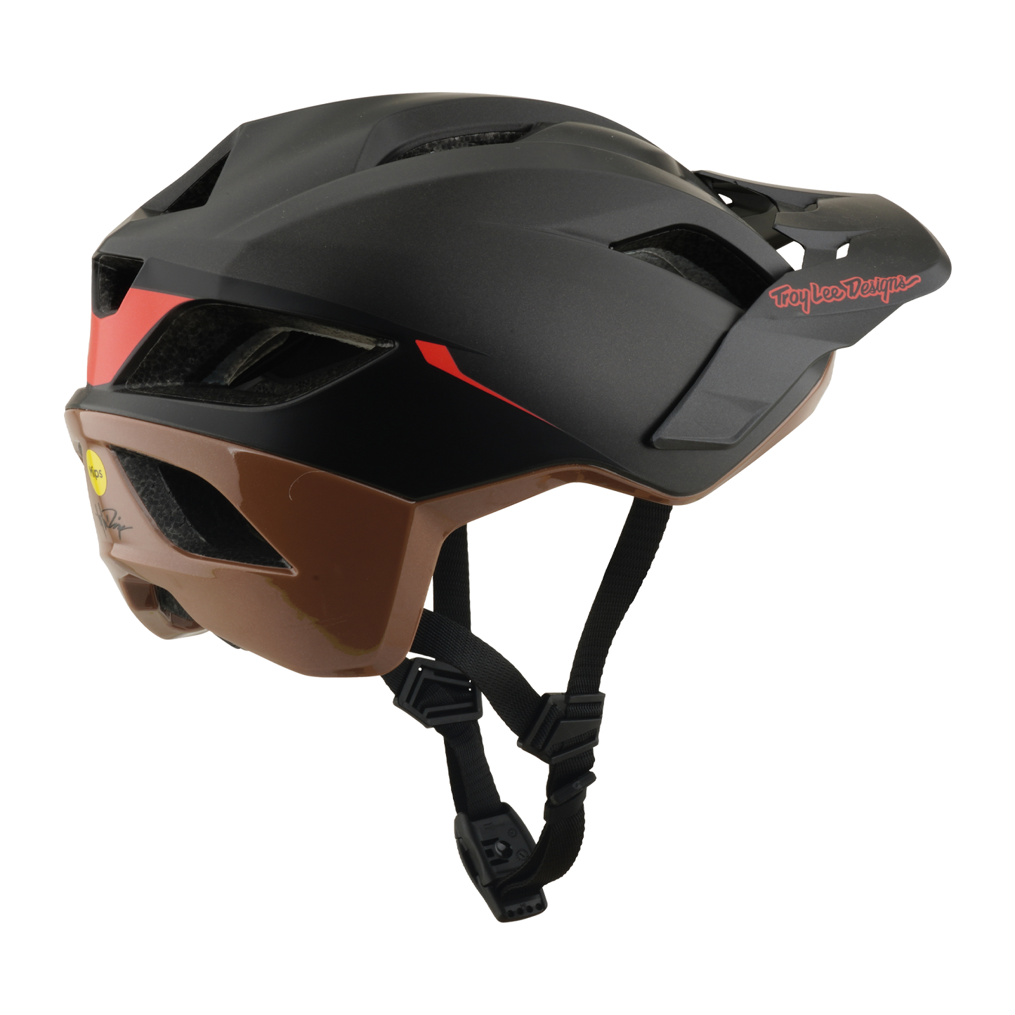 Capacete MTB TROY LEE DESIGNS FLOWLINE SE MIPS STACKS Preto/Castanho