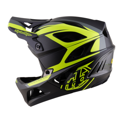 Capacete de BTT TROY LEE DESIGNS STAGE 2 HIGH VIZ cinzento-carvão/amarelo