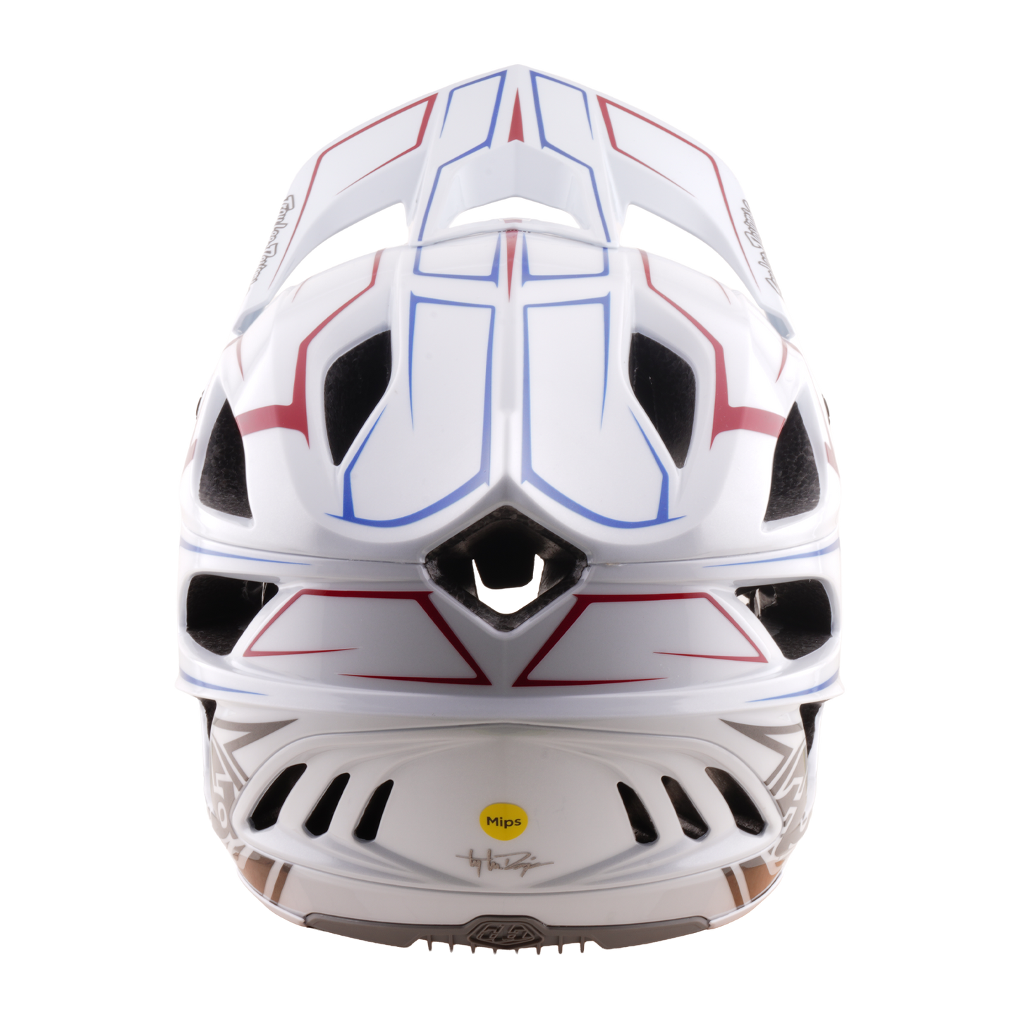Capacete MTB TROY LEE DESIGNS STAGE STUNT PINSTRIPE Branco