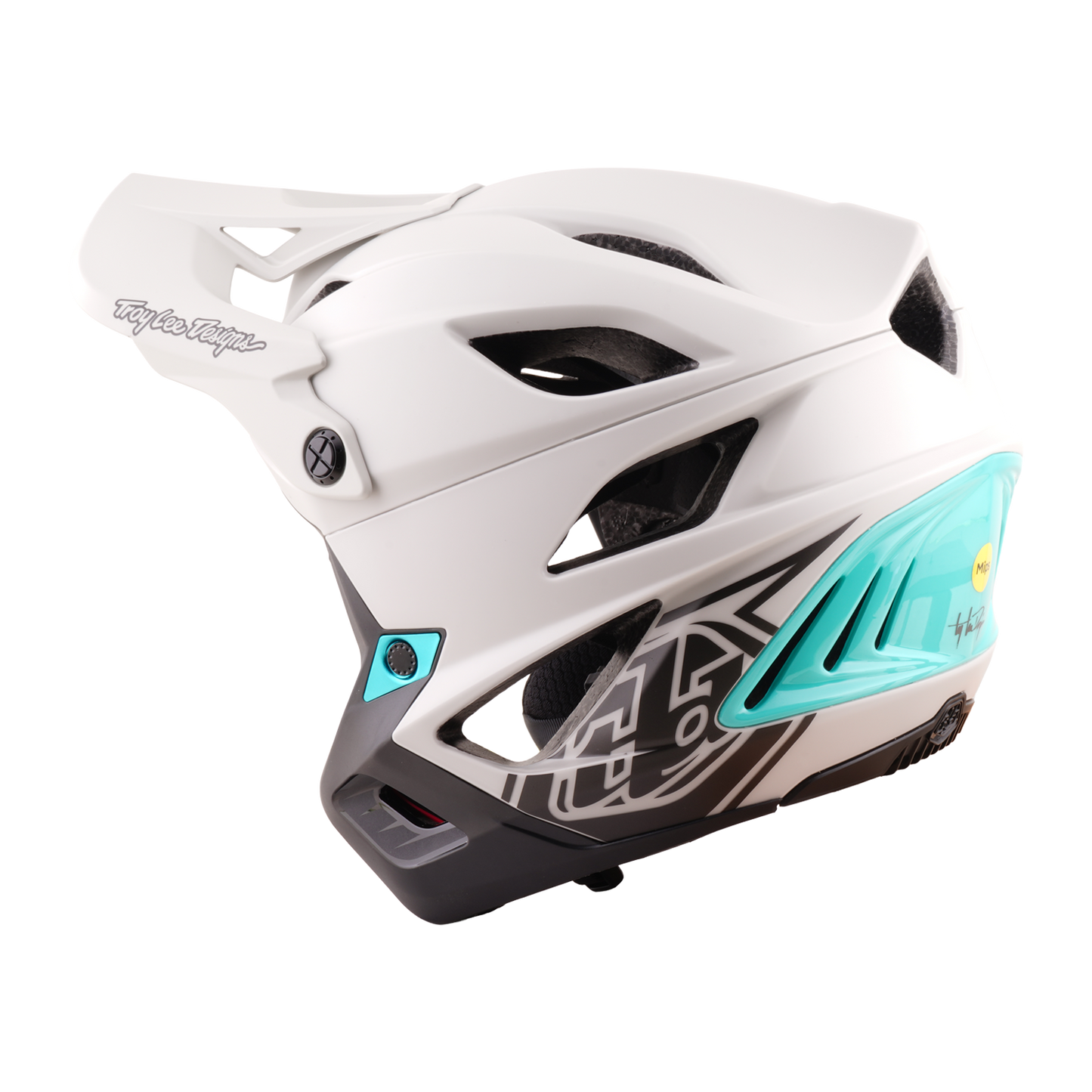 Capacete MTB TROY LEE DESIGNS STAGE STUNT DRONE PUMICE Cinzento/Verde