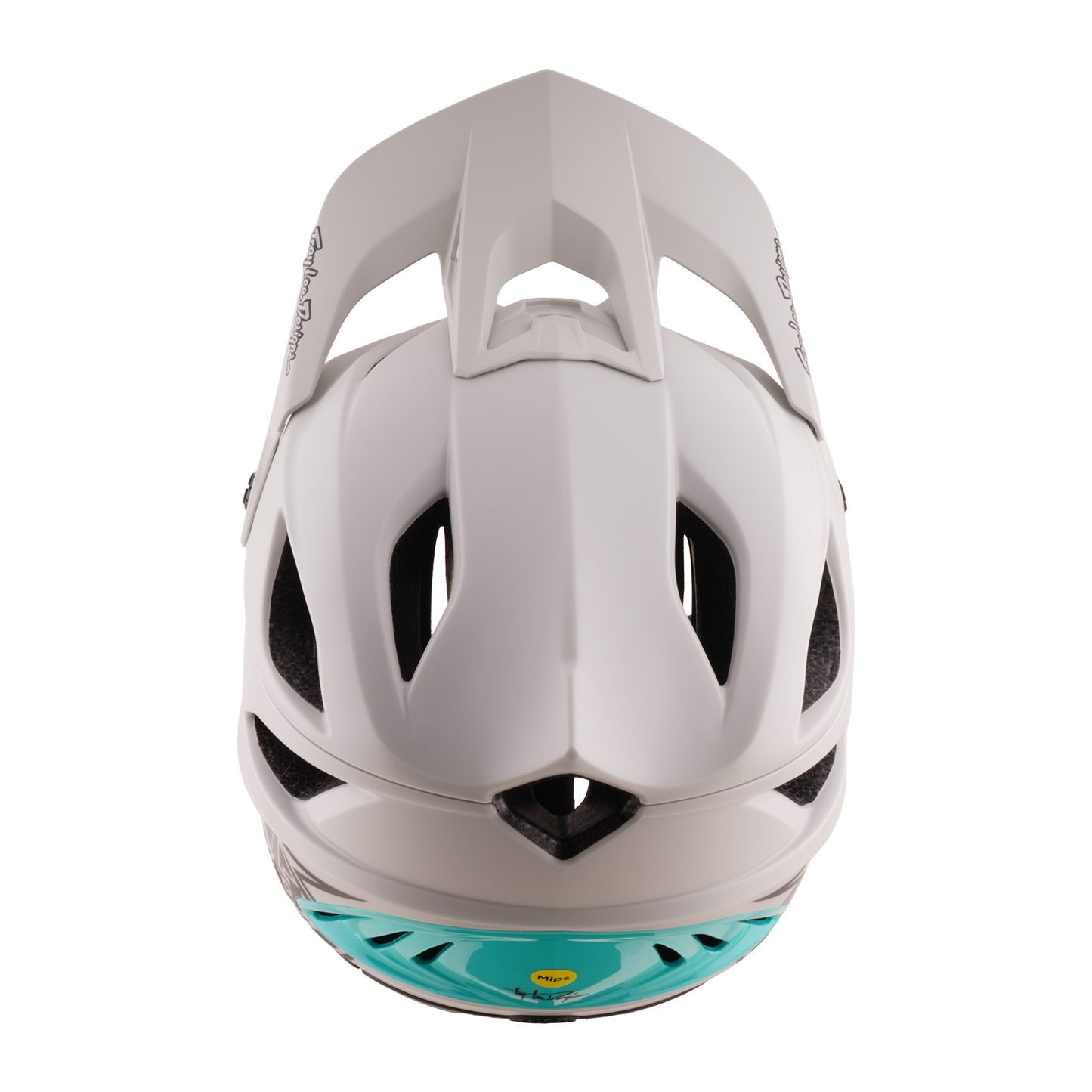 Capacete MTB TROY LEE DESIGNS STAGE STUNT DRONE PUMICE Cinzento/Verde