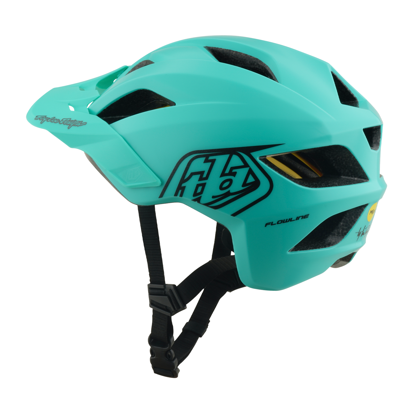 Capacete MTB TROY LEE DESIGNS FLOWLINE POINT MIPS Júnior Carvão Vegetal/Verde